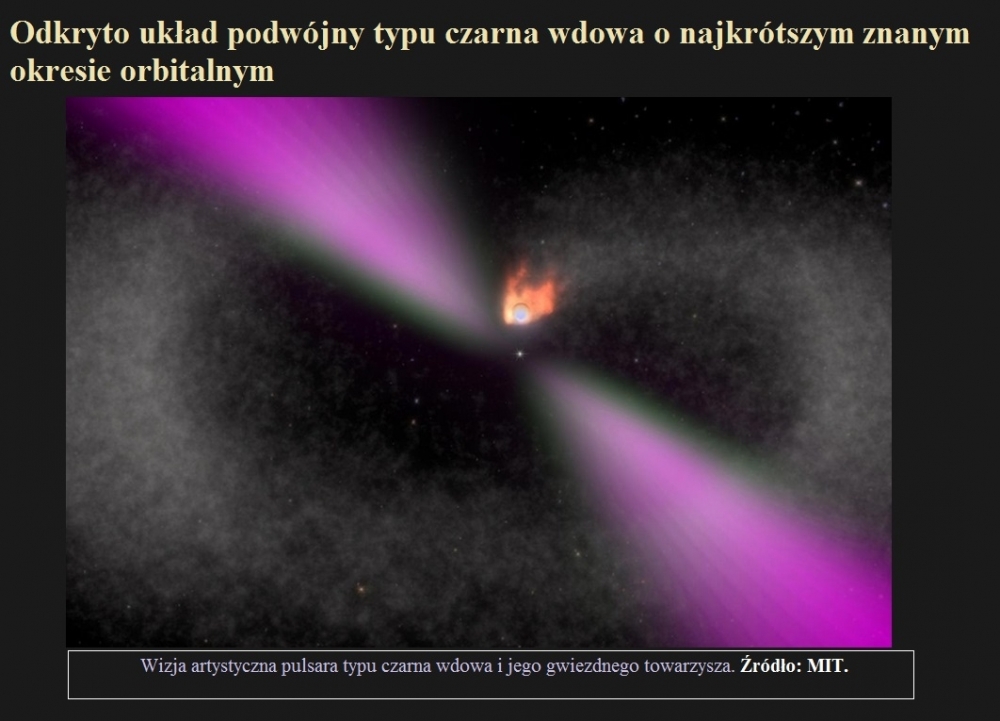 Odkryto układ podwójny typu czarna wdowa o najkrótszym znanym okresie orbitalnym.jpg