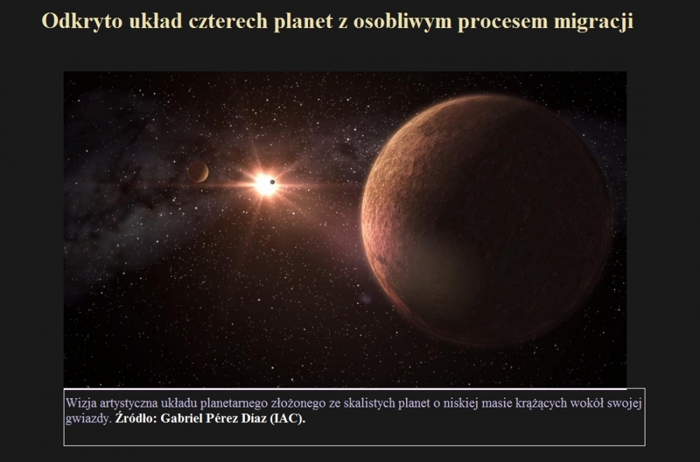 Odkryto układ czterech planet z osobliwym procesem migracji.jpg