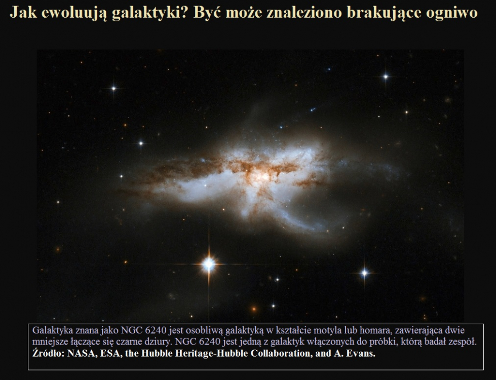 Jak ewoluują galaktyki Być może znaleziono brakujące ogniwo.jpg