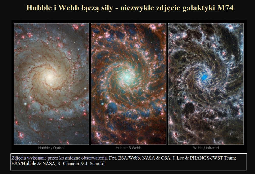Hubble i Webb łączą siły - niezwykłe zdjęcie galaktyki M74.jpg
