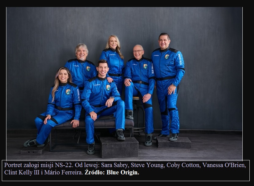 Nowi turyści przekraczają granicę kosmosu w szóstym locie firmy Blue Origin2.jpg
