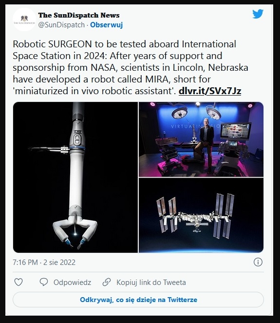 NASA chce wysłać robota chirurgicznego w kosmos2.jpg