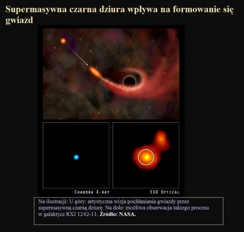 Supermasywna czarna dziura wpływa na formowanie się gwiazd.jpg
