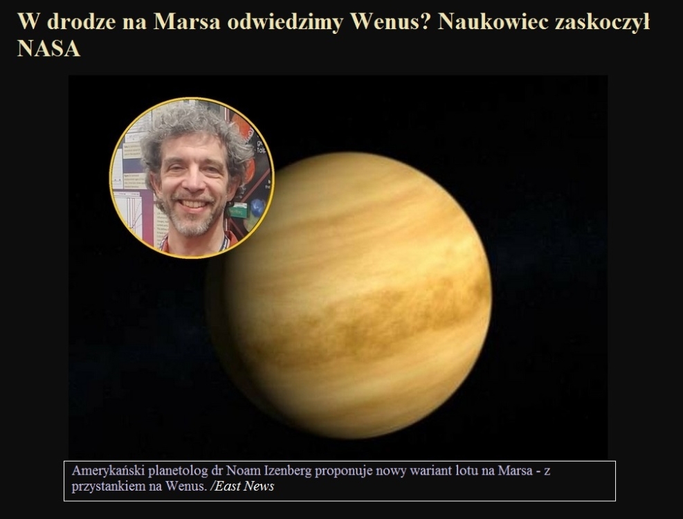 W drodze na Marsa odwiedzimy Wenus Naukowiec zaskoczył NASA.jpg