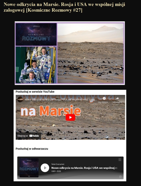 Nowe odkrycia na Marsie. Rosja i USA we wspólnej misji załogowej [Kosmiczne Rozmowy 27].jpg