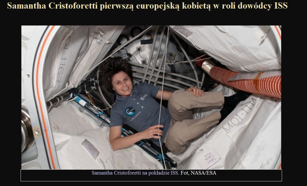 Samantha Cristoforetti pierwszą europejską kobietą w roli dowódcy ISS.jpg
