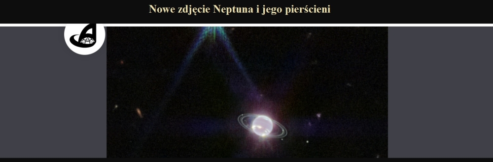 Nowe zdjęcie Neptuna i jego pierścieni.jpg