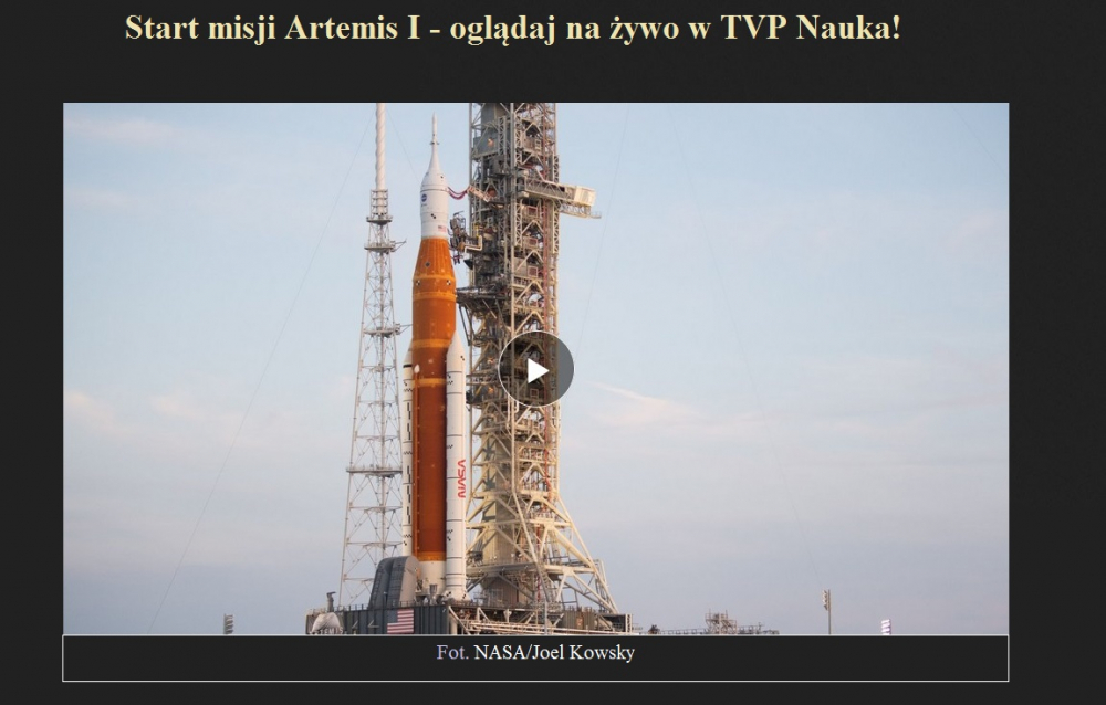 Start misji Artemis I - oglądaj na żywo w TVP Nauka!.jpg