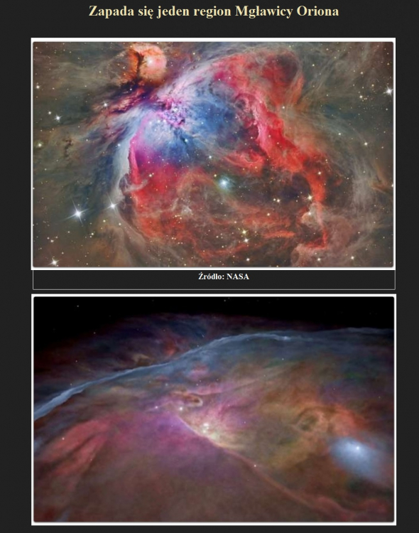Zapada się jeden region Mgławicy Oriona.jpg