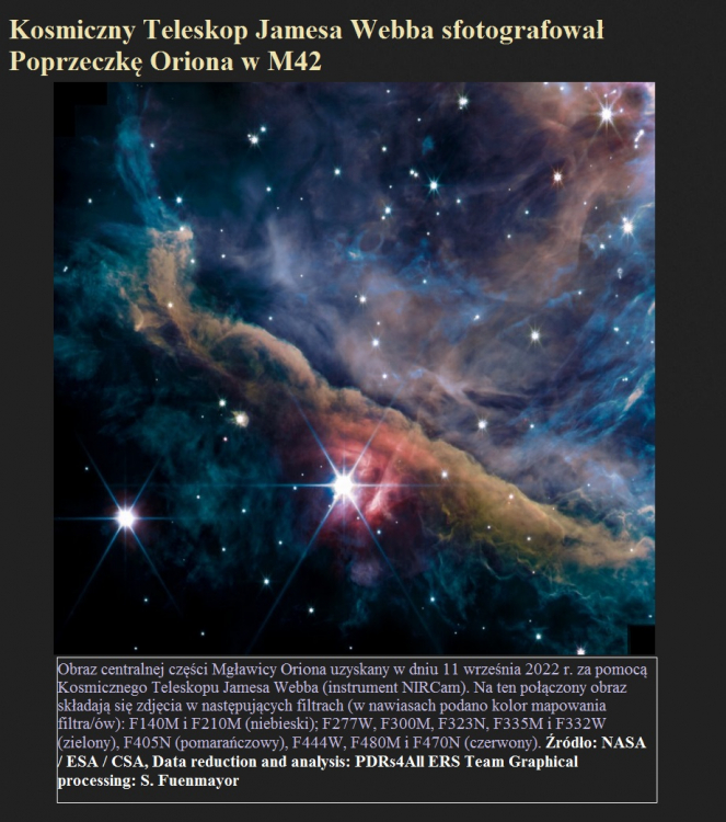 Kosmiczny Teleskop Jamesa Webba sfotografował Poprzeczkę Oriona w M42.jpg