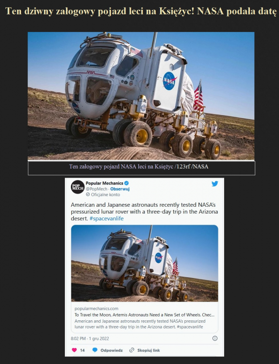 Ten dziwny załogowy pojazd leci na Księżyc! NASA podała datę.jpg