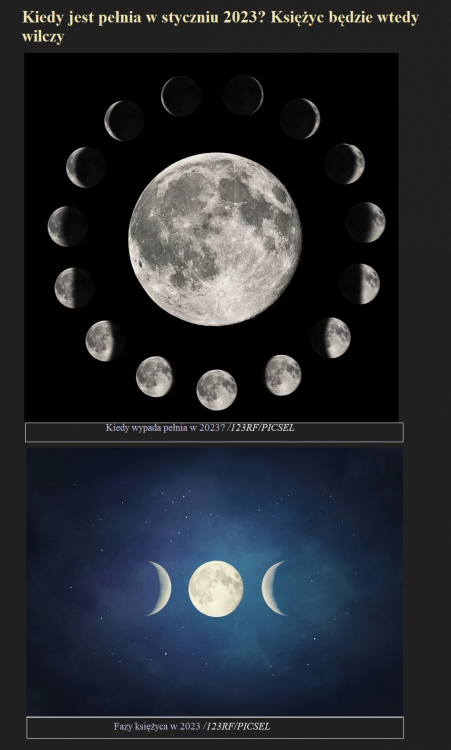 Kiedy jest pełnia w styczniu 2023 Księżyc będzie wtedy wilczy.jpg