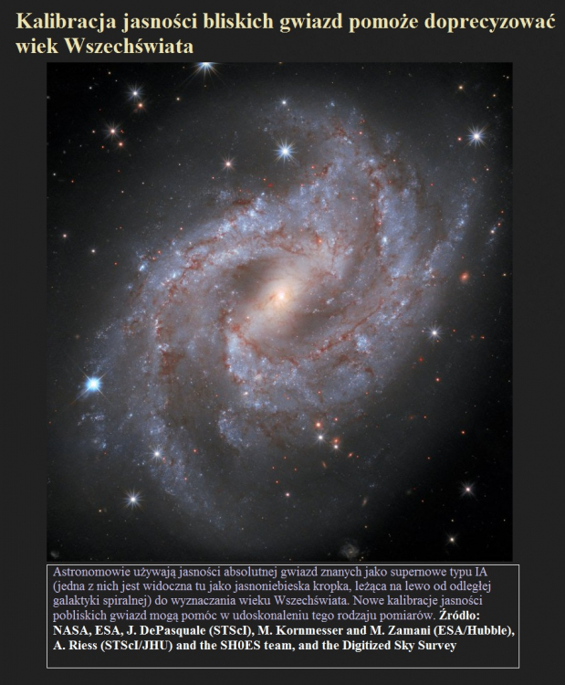 Kalibracja jasności bliskich gwiazd pomoże doprecyzować wiek Wszechświata.jpg