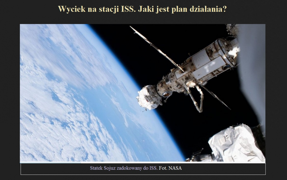 Wyciek na stacji ISS. Jaki jest plan działania.jpg