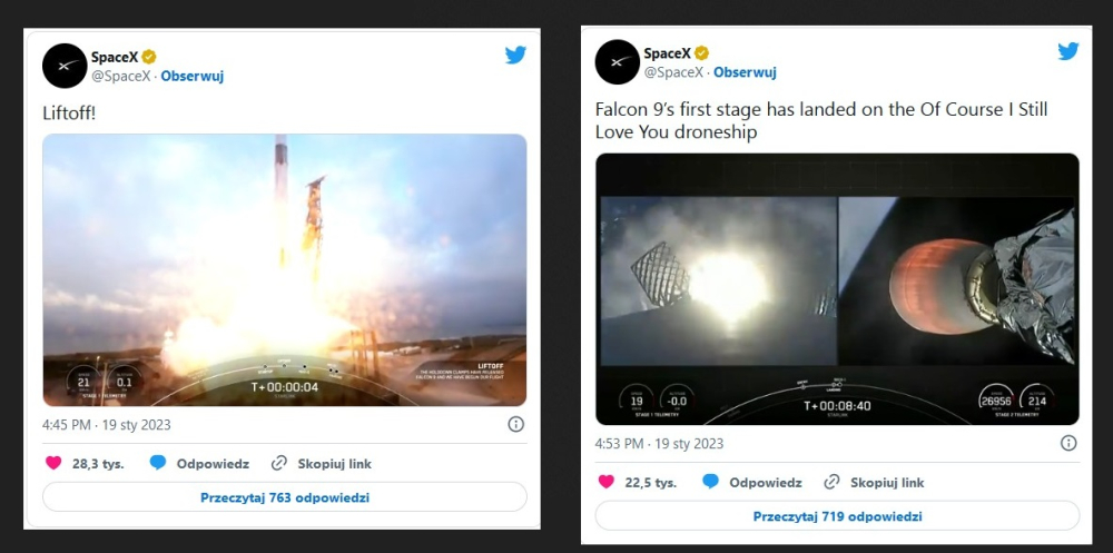 Falcon 9 wyniósł na orbitę pierwsze Starlinki w 2023.2.jpg