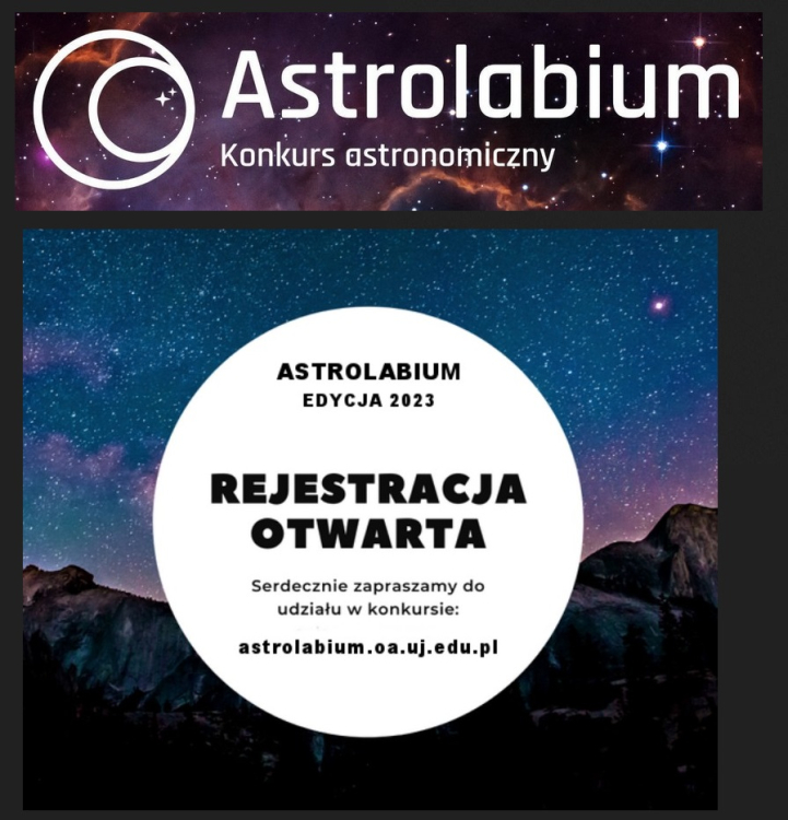 Kolejna edycja konkursu astronomicznego Astrolabium2.jpg