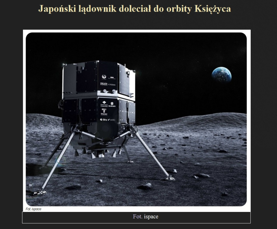 Japoński lądownik doleciał do orbity Księżyca.jpg