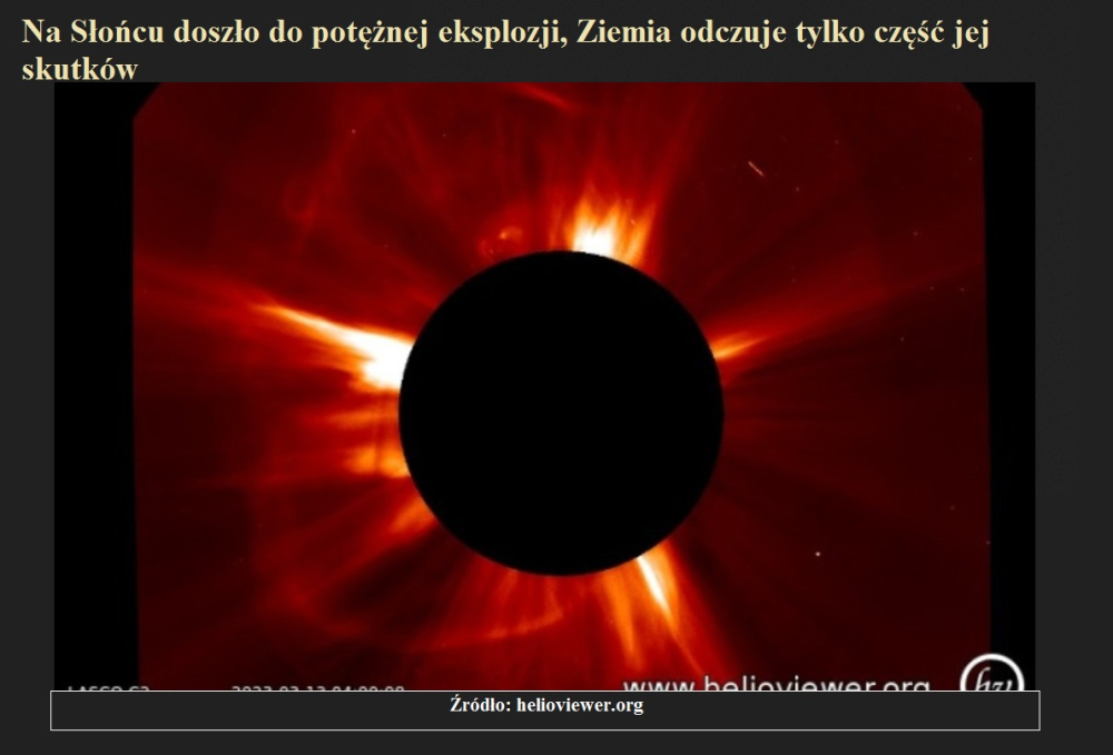 Na Słońcu doszło do potężnej eksplozji, Ziemia odczuje tylko część jej skutków.jpg