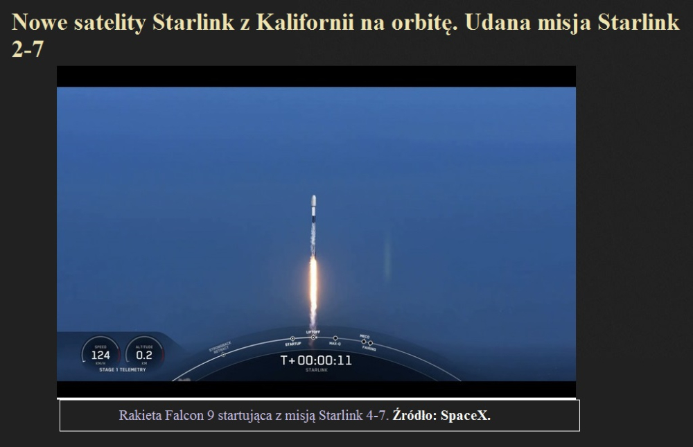 Nowe satelity Starlink z Kalifornii na orbitę. Udana misja Starlink 2-7.jpg