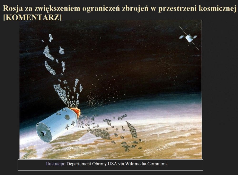 Rosja za zwiększeniem ograniczeń zbrojeń w przestrzeni kosmicznej [KOMENTARZ].jpg
