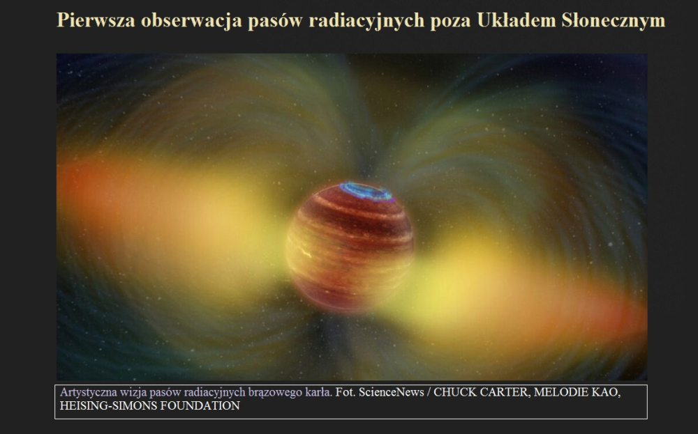 Pierwsza obserwacja pasów radiacyjnych poza Układem Słonecznym.jpg