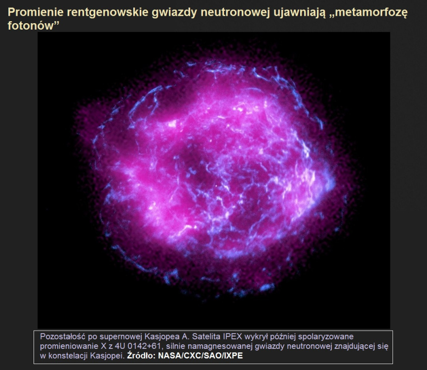 Promienie rentgenowskie gwiazdy neutronowej ujawniają metamorfozę fotonów.jpg