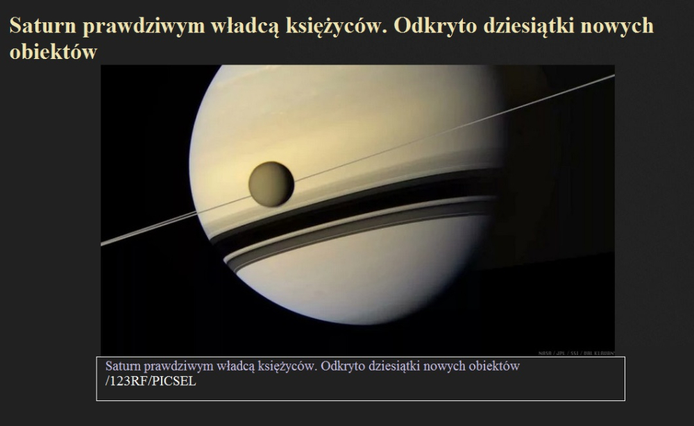 Saturn prawdziwym władcą księżyców. Odkryto dziesiątki nowych obiektów.jpg