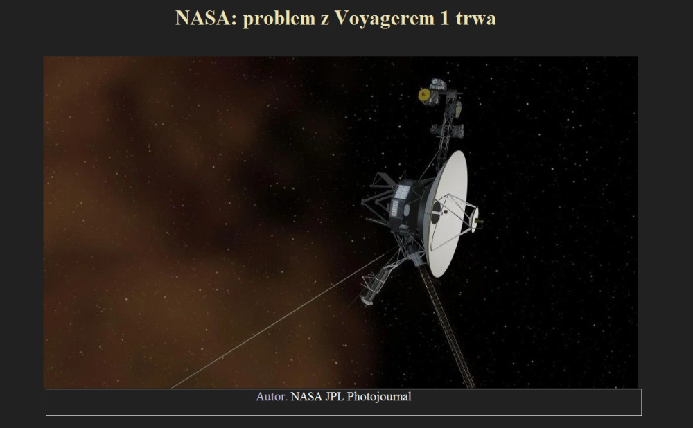 NASA problem z Voyagerem 1 trwa.jpg
