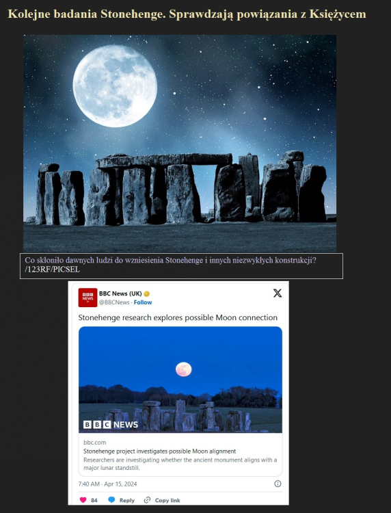 Kolejne badania Stonehenge. Sprawdzają powiązania z Księżycem.jpg