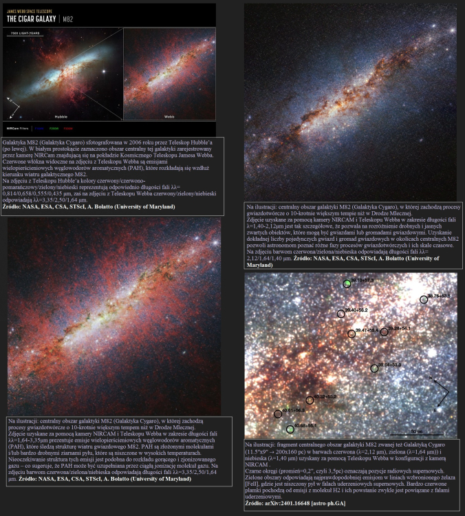 Webb obserwował ekstremalnie silne procesy gwiazdotwórcze w Galaktyce Cygaro2.jpg