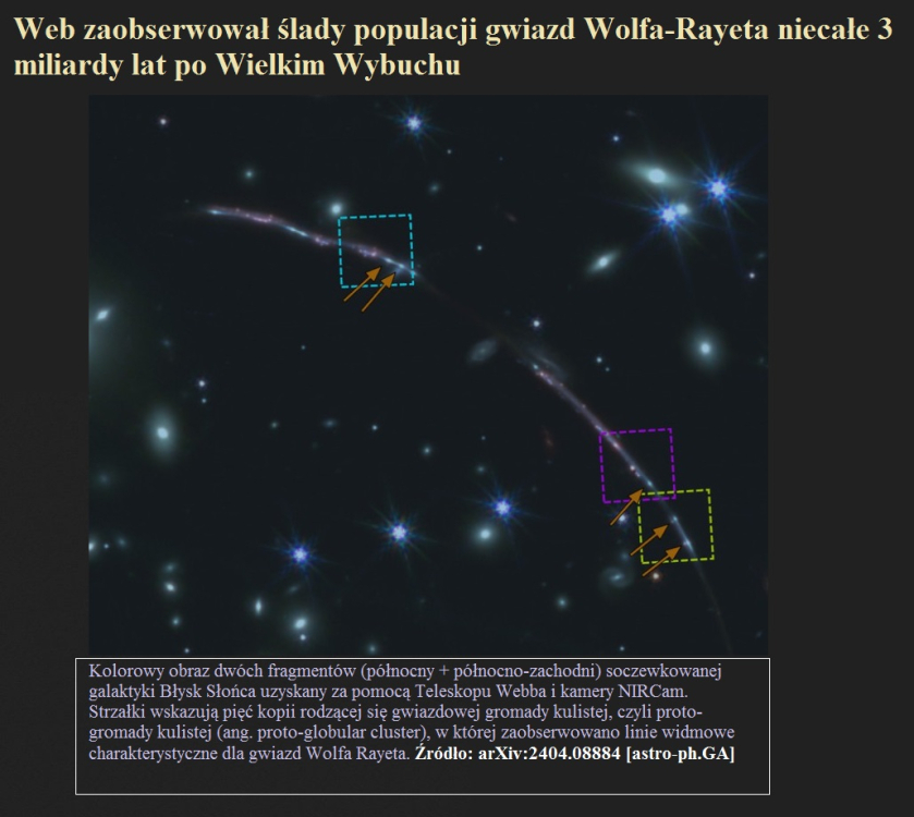 Web zaobserwował ślady populacji gwiazd Wolfa-Rayeta niecałe 3 miliardy lat po Wielkim Wybuchu.jpg